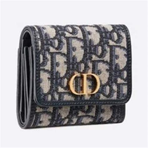 Wallet Blue Dior Oblique Jacquard 